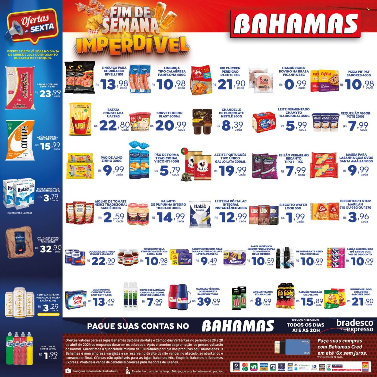 Encarte Bahamas Supermercados  - 26.04.2024 - 28.04.2024.