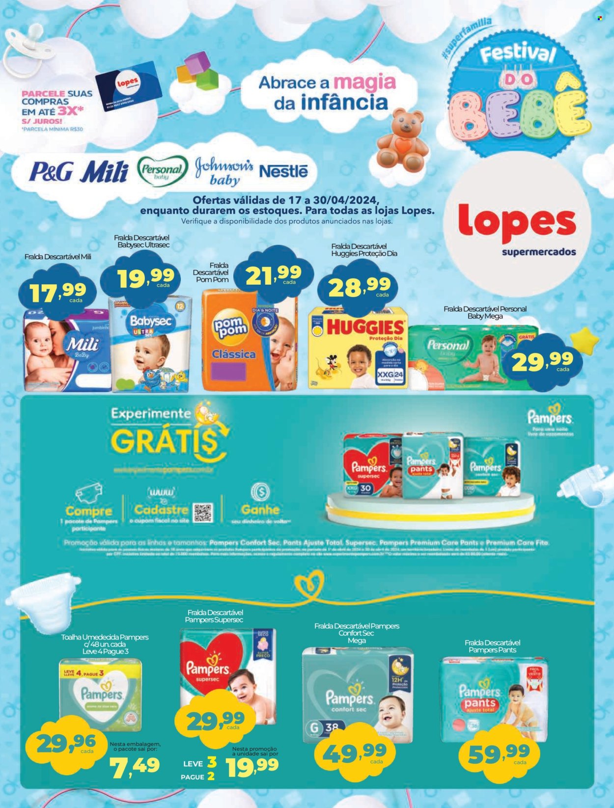 Encarte Lopes Supermercados  - 17.04.2024 - 30.04.2024.