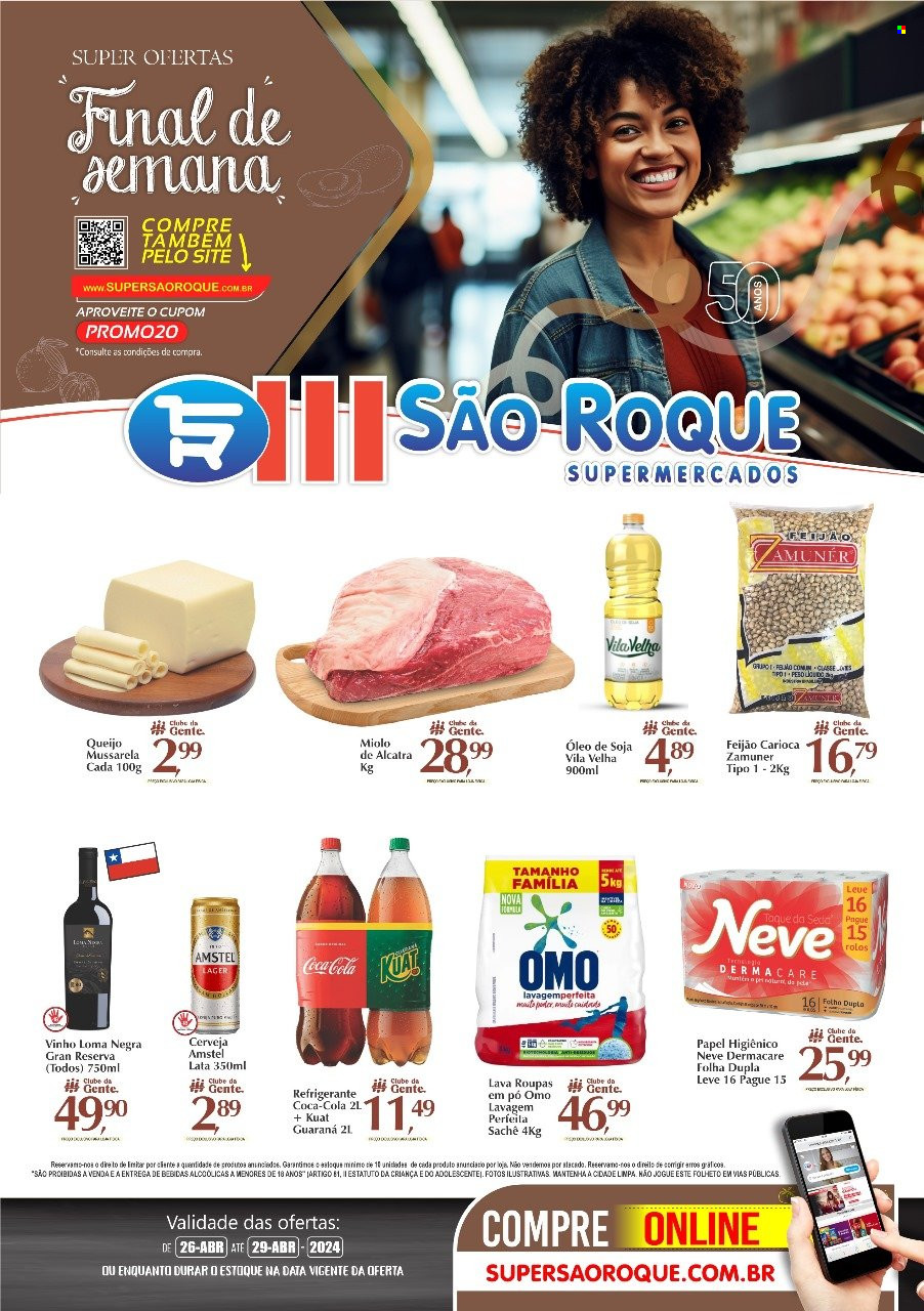 Encarte São Roque Supermercados  - 26.04.2024 - 29.04.2024.