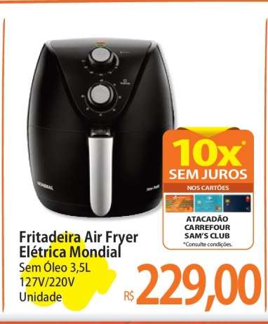 Fritadeira Air Fryer Elétrica Mondial