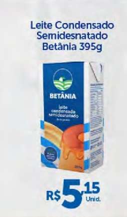 Leite Condensado Semidesnatado Betânia 395g