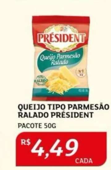 Queijo Tipo Parmesão Ralado Président
