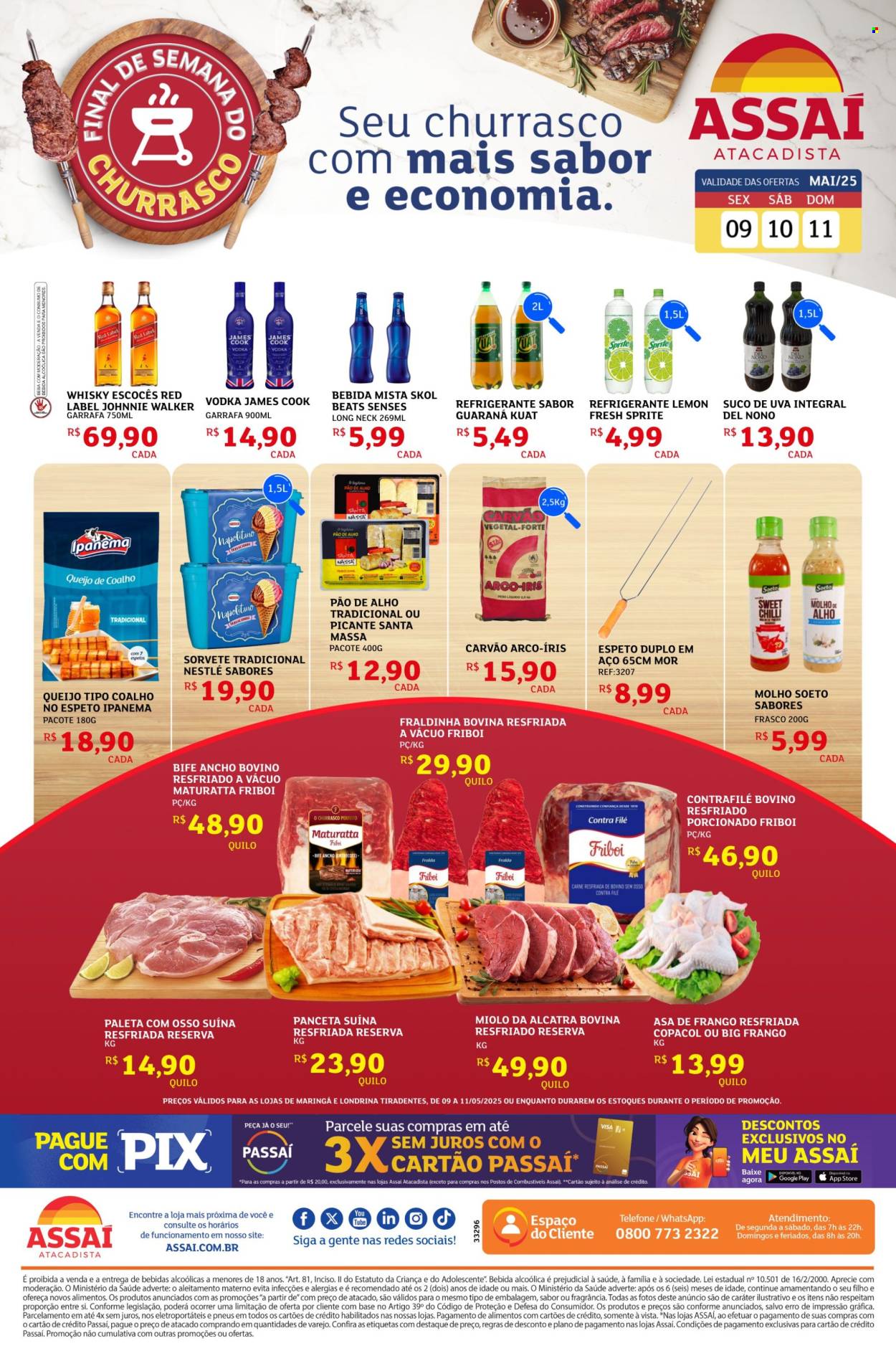 Encarte Assaí Atacadista  - 09.05.2025 - 11.05.2025.