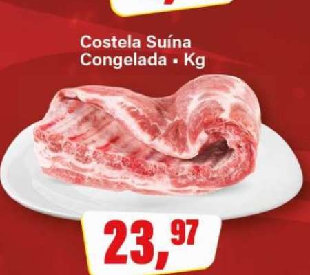 Costela suína congelada
