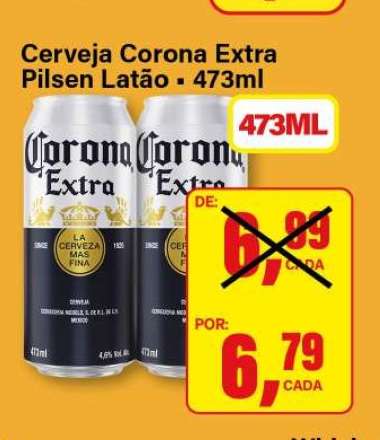 Cerveja Corona Extra Pilsen Latão