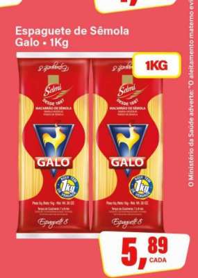 Esparguete de Sêmola Galo