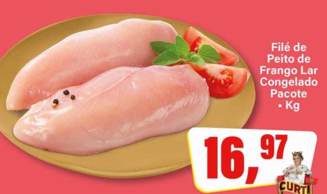 Filé de Peito de Frango Lar Congelado Pacote