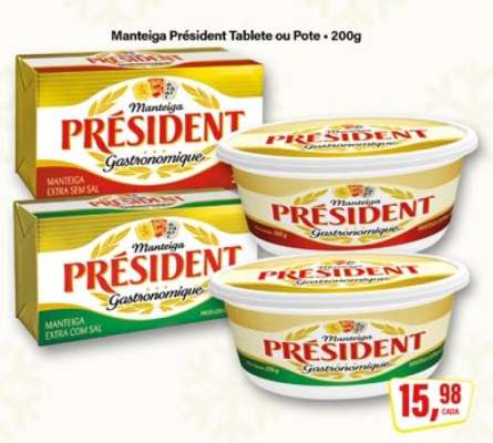 Manteiga Président Tablete ou Pote
