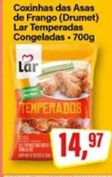 Coxinhas das Asas de Frango (Drumet) Lar Temperadas Congeladas - 700g