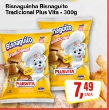 Bisnaguinha Bisnaguito Tradicional Plus Vita - 300g