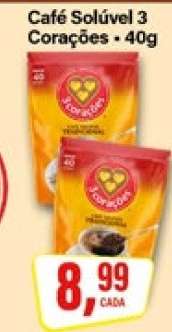 Café Solúvel 3 Corações - 40g