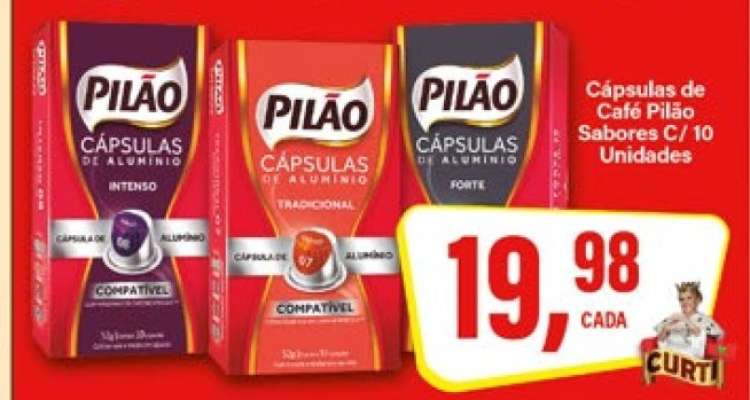 Cápsulas de Café Pilão Sabores C/ 10 Unidades